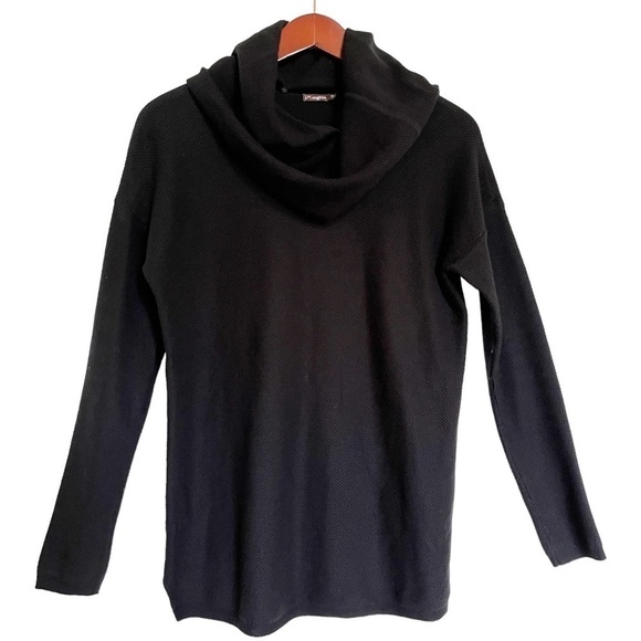 J. McLAUGHLIN Removable Cowl Neck Sweater Top Size XS in Black - Picture 2 of 12